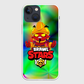 Чехол для iPhone 13 mini с принтом BRAWL STARS EVIL GENE | ДЖИН в Белгороде,  |  | bibi | brawl stars | coach mike | crow | evil gene | gale | gene | leon | leon shark | max | mecha crow | mortis | mr.p | nani | phoenix | sally leon | sandy | spike | sprout | tara | virus 8 bit | werewolf | ворон | джин | оборотень