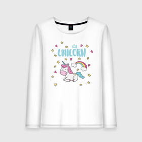 Женский лонгслив хлопок с принтом Единорог Unicorn в Белгороде, 100% хлопок |  | love | pink | rose | unicorn | девочке | единорог | единорогигрушка | единорогмосква | лошадь | любовь | милая | пони | радуга | роза | розовая | сердечки | сердце | сказка | сказочки | сказочная | фиолетовая