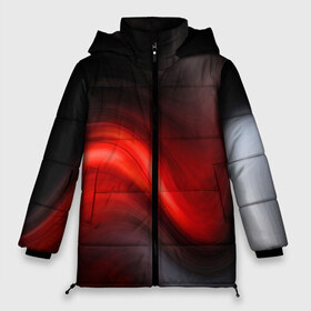 Женская зимняя куртка 3D с принтом BLACK RED WAVES АБСТРАКЦИЯ в Белгороде, верх — 100% полиэстер; подкладка — 100% полиэстер; утеплитель — 100% полиэстер | длина ниже бедра, силуэт Оверсайз. Есть воротник-стойка, отстегивающийся капюшон и ветрозащитная планка. 

Боковые карманы с листочкой на кнопках и внутренний карман на молнии | abstraction | geometry | hexagon | neon | paints | stripes | texture | triangle | абстракция | брызги | геометрия | краски | неон | неоновый | соты | текстура