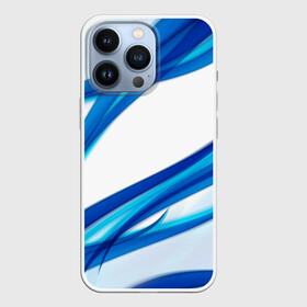 Чехол для iPhone 13 Pro с принтом STRIPES BLUE в Белгороде,  |  | Тематика изображения на принте: abstract | abstraction | geometry | line | pattern | psy | абстрактный | абстракция | геометрия | краски | кубики | линии | неоновые | неоновый | психоделика | текстура