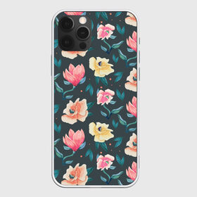 Чехол для iPhone 12 Pro Max с принтом Акварельные цветы в Белгороде, Силикон |  | floral | flowers | pastel | pattern | pink | texture | watercolor | акварель | букет | картина | красками | краски | листья | маки | настроение | пастель | пионы | рисунок | розовые | розы | ромашки | сад | цветки | цветочки