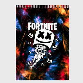 Скетчбук с принтом FORTNITE x MARSHMELLO в Белгороде, 100% бумага
 | 48 листов, плотность листов — 100 г/м2, плотность картонной обложки — 250 г/м2. Листы скреплены сверху удобной пружинной спиралью | Тематика изображения на принте: deadmau5 | fortnite | fortnite 2 | fortnite x маршмелло | ikonik | marshmello | ninja | ninja streamer | raven | travis scott | ворон | иконик | ниндзя | пили | рейвен | трэвис скотт | фортнайт