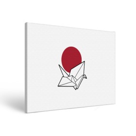 Холст прямоугольный с принтом Бумажный журавль (Z) в Белгороде, 100% ПВХ |  | japan | асихара но накацукуни | бумажный журавль | государство япония | журавль | ниппон | нихон | ооясимагуни | оригами | сложенная бумага | страна восходящего солнца | традиции | традиция | япония