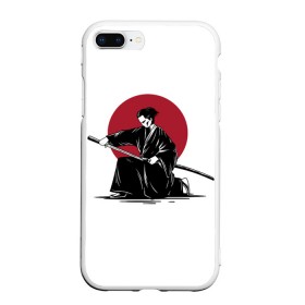 Чехол для iPhone 7/8 Plus матовый с принтом Японский самурай (Z) в Белгороде, Силикон | Область печати: задняя сторона чехла, без боковых панелей | japan | ninja | samurai | асихара но накацукуни | буке | воин | вояк | государство япония | мононофу | мститель | мушя | ниндзя | ниппон | нихон | ооясимагуни | сабурай | самурай | слуга | солдат