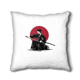 Подушка 3D с принтом Японский самурай (Z) в Белгороде, наволочка – 100% полиэстер, наполнитель – холлофайбер (легкий наполнитель, не вызывает аллергию). | состоит из подушки и наволочки. Наволочка на молнии, легко снимается для стирки | japan | ninja | samurai | асихара но накацукуни | буке | воин | вояк | государство япония | мононофу | мститель | мушя | ниндзя | ниппон | нихон | ооясимагуни | сабурай | самурай | слуга | солдат