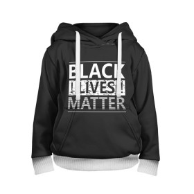 Детская толстовка 3D с принтом Black lives matter (Z) в Белгороде, 100% полиэстер | двухслойный капюшон со шнурком для регулировки, мягкие манжеты на рукавах и по низу толстовки, спереди карман-кенгуру с мягким внутренним слоем | Тематика изображения на принте: derek chauvin | george floyd | thomas lane | активисты | афро | дерек шовин | джордж флойд | жизни чёрных важны | надпись | общественное движение | текст | томас лэйн | трэйвон мартина | ту тао