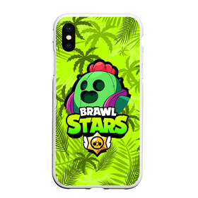 Чехол для iPhone XS Max матовый с принтом BRAWL STARS SPIKE СПАЙК в Белгороде, Силикон | Область печати: задняя сторона чехла, без боковых панелей | Тематика изображения на принте: bibi | brawl stars | coach mike | crow | evil gene | gale | gene | leon | leon shark | max | mecha crow | mortis | mr.p | nani | phoenix | sally leon | sandy | spike | sprout | surge | tara | virus 8 bit | werewolf | волна | ворон | джин | л