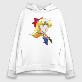 Женское худи Oversize хлопок с принтом Sailor Venus в Белгороде, френч-терри — 70% хлопок, 30% полиэстер. Мягкий теплый начес внутри —100% хлопок | боковые карманы, эластичные манжеты и нижняя кромка, капюшон на магнитной кнопке | anime manga | minako | retro | sailor | sailor moon | sailor v | sailor venus | venus | аниме | вайфу | венера | луна в матроске | манга | минако | отаку | ретро | сейлар | сейлор | сейлор венера | сейлор ви | сейлор мун | сейлр