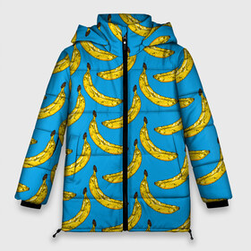 Женская зимняя куртка 3D с принтом Go Bananas в Белгороде, верх — 100% полиэстер; подкладка — 100% полиэстер; утеплитель — 100% полиэстер | длина ниже бедра, силуэт Оверсайз. Есть воротник-стойка, отстегивающийся капюшон и ветрозащитная планка. 

Боковые карманы с листочкой на кнопках и внутренний карман на молнии | Тематика изображения на принте: food | fruits | банан | бананчики | бананы | вкусняшки | десерт | джунгли | еда | летний | лето | море | обезьяна | овощи | океан | острова | отдых | отпуск | пальмы | плоды | пляж | природа | рай | сладкие