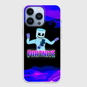 Чехол для iPhone 13 Pro с принтом Fortnite Marshmallow в Белгороде,  |  | epic | fortnite | marshmallow | marshmello | битва | герои | градиент | детские | джокер | диджей | игра | игроман | карась | компьютерные | лого | логотипигры | маршмеллоу | маска | музыка | огонь | онлайн | персонажи