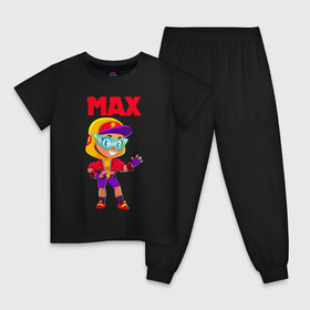 Детская пижама хлопок с принтом БРАВЛ СТАРС МАКС / MAX в Белгороде, 100% хлопок |  брюки и футболка прямого кроя, без карманов, на брюках мягкая резинка на поясе и по низу штанин
 | Тематика изображения на принте: bibi | brawl stars | coach mike | crow | evil gene | gale | gene | leon | leon shark | max | mecha crow | mortis | mr.p | nani | phoenix | sally leon | sandy | spike | sprout | surge | tara | virus 8 bit | werewolf | волна | ворон | джин | л