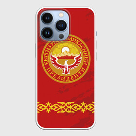 Чехол для iPhone 13 Pro с принтом Киргизия в Белгороде,  |  | asia | coat of arms | eagle | kgz | kyrgyz republic | kyrgyzstan | ornament | state | sun | азия | герб | государство | киргизия | киргизская республика | кыргыз республикасы | кыргызстан | орел | орнамент | солнце