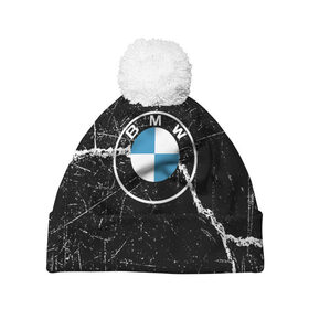 Шапка 3D c помпоном с принтом BMW в Белгороде, 100% полиэстер | универсальный размер, печать по всей поверхности изделия | bmw | bmw performance | m | motorsport | performance | бмв | моторспорт