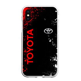 Чехол для iPhone XS Max матовый с принтом TOYOTA. в Белгороде, Силикон | Область печати: задняя сторона чехла, без боковых панелей | 2020 | auto | sport | toyota | авто | автомобиль | автомобильные | бренд | марка | машины | спорт | тойота