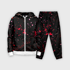 Детский костюм 3D с принтом Лепестки | Casual в Белгороде,  |  | casual | colorful | flowers | minimalism | minimalizm | sakura | лепестки | листья | минимализм | минималистичная | розы | сакура | темная | цветение | цветная | цветы