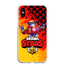 Чехол для iPhone XS Max матовый с принтом BRAWL STARS SURGE в Белгороде, Силикон | Область печати: задняя сторона чехла, без боковых панелей | brawl stars | crow | gale | leon | leon shark | max | nani | sally leon | shark | sprout | surge | tara | virus 8 bit | werewolf leon | акула | берли | бравл старс | ворон | макс | нани | оборотень