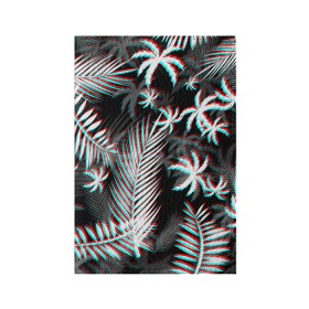 Обложка для паспорта матовая кожа с принтом ПАЛЬМЫ | TROPICAL GLITCH в Белгороде, натуральная матовая кожа | размер 19,3 х 13,7 см; прозрачные пластиковые крепления | Тематика изображения на принте: glitch | hotline miami | neon | new retro wave | outrun | outrun electro | paints | palmen | rainbow | retro | retrowave | summer | synth | synthwave | tropical | глитч | краски | лето | неон | пальмы | радуга | ретро | тропики | хотлайн 