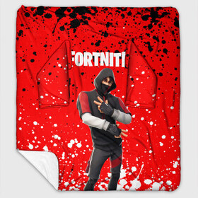 Плед с рукавами с принтом FORTNITE IKONIK в Белгороде, 100% полиэстер | Закругленные углы, все края обработаны. Ткань не мнется и не растягивается. Размер 170*145 | archetype | fortnite | fortnite 2 | fortnite x | ikonik | marshmello | raven | архетип | ворон | иконик | маршмелло | фортнайт | фортнайт 2 | фортнайт глава 2