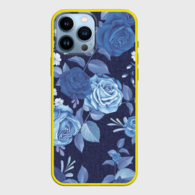 Чехол для iPhone 13 Pro Max с принтом Джинса Розы в Белгороде,  |  | denim | flowers | jeans | rose | деним | джинса | джинсовый | джинсы | розы | ткань | цветы