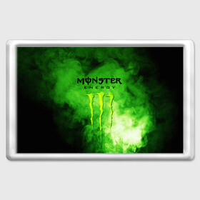 Магнит 45*70 с принтом MONSTER ENERGY в Белгороде, Пластик | Размер: 78*52 мм; Размер печати: 70*45 | Тематика изображения на принте: brend | green | monster energy | андреналин | бренд | зеленый | логотип | монстр | напиток | энергетик | энергия