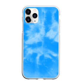 Чехол для iPhone 11 Pro матовый с принтом Голубой ТАЙ ДАЙ в Белгороде, Силикон |  | summer | tie dye | акварель | лето | разноцветная | тай дай | тайдай | яркая