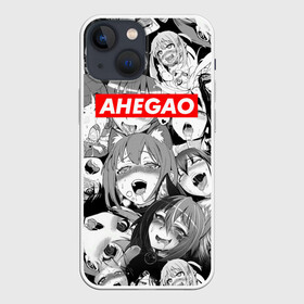 Чехол для iPhone 13 mini с принтом Ахегао лица лого в Белгороде,  |  | ahegao | kawai | kowai | oppai | otaku | senpai | sugoi | waifu | yandere | ахегао | ковай | отаку | семпай | сенпай | сэмпай | яндере