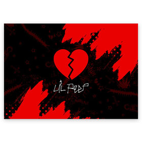 Поздравительная открытка с принтом LIL PEEP / ЛИЛ ПИП в Белгороде, 100% бумага | плотность бумаги 280 г/м2, матовая, на обратной стороне линовка и место для марки
 | beautiful | daddy | heart | life | lil | lilpeep | music | peep | rap | rapper | rip | tattoo | лил | лилпип | литл | лого | музыка | папочка | пип | рип | рожица | рэп | рэпер | рэперы | сердечко | сердце | символ | тату | татуировки