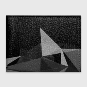Обложка для студенческого билета с принтом Camo   Black  White в Белгороде, натуральная кожа | Размер: 11*8 см; Печать на всей внешней стороне | abstract | abstraction | color | geometry | polygon | polygonal | абстракция | геометрия | полигоны | психоделика
