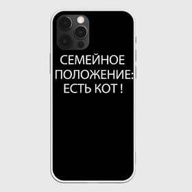 Чехол для iPhone 12 Pro с принтом Есть кот в Белгороде, силикон | область печати: задняя сторона чехла, без боковых панелей | Тематика изображения на принте: да | есть кот | замуж | кот | котейка | котик | котэ | мем | мяу | настроение | не хочу | нет | пора жениться | прикол | свадьба | сватовство | семейное положение | хочу