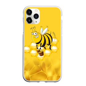 Чехол для iPhone 11 Pro матовый с принтом Лето. Пчелы. Мед в Белгороде, Силикон |  | 