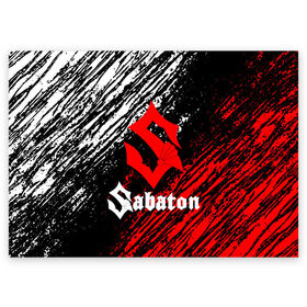 Поздравительная открытка с принтом Sabaton. в Белгороде, 100% бумага | плотность бумаги 280 г/м2, матовая, на обратной стороне линовка и место для марки
 | battle metal | sabaton | военная тематика | военные песни | война | история войны | классика | музыка | патриотизм | рок | рок группа | сабатон | солдаты | шведская хэви пауэр метал группа