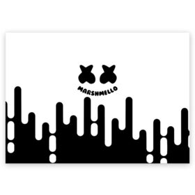 Поздравительная открытка с принтом Fortnite Marshmello. в Белгороде, 100% бумага | плотность бумаги 280 г/м2, матовая, на обратной стороне линовка и место для марки
 | archetype | fortnite | fortnite x | game | ikonik | marshmello | raven | архетип | ворон | игра | иконик | маршмелло | фортнайт