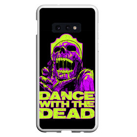 Чехол для Samsung S10E с принтом DANCE WITH THE DEAD в Белгороде, Силикон | Область печати: задняя сторона чехла, без боковых панелей | dance with | dance with the dead | rock | the dead | музыка | рок