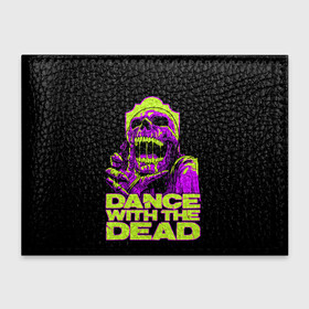 Обложка для студенческого билета с принтом DANCE WITH THE DEAD в Белгороде, натуральная кожа | Размер: 11*8 см; Печать на всей внешней стороне | dance with | dance with the dead | rock | the dead | музыка | рок