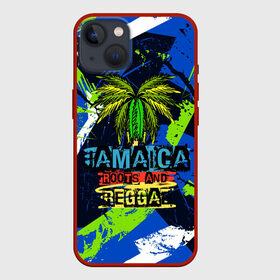 Чехол для iPhone 13 с принтом Jamaica Roots and reggae в Белгороде,  |  | jamaica | reggae | roots | летняя | лето | надпись | пальма | раста | регги | рэгги | текст | фраза | ямайка