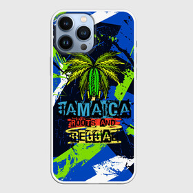 Чехол для iPhone 13 Pro Max с принтом Jamaica Roots and reggae в Белгороде,  |  | jamaica | reggae | roots | летняя | лето | надпись | пальма | раста | регги | рэгги | текст | фраза | ямайка