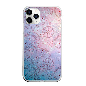 Чехол для iPhone 11 Pro Max матовый с принтом Нежные цвета в Белгороде, Силикон |  | арт | вектор | нежные цвета | переход цветов | плавный переход | рисунок | розовый | фиолетовый