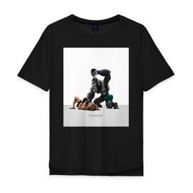 Мужская футболка хлопок Oversize с принтом Конор МакГрегор Conor McGregor в Белгороде, 100% хлопок | свободный крой, круглый ворот, “спинка” длиннее передней части | арт. | бои | бокс | единоборства | мма