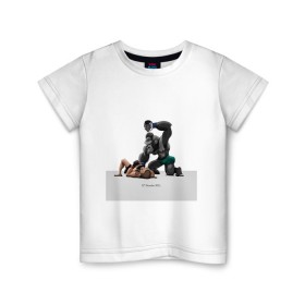 Детская футболка хлопок с принтом Конор МакГрегор Conor McGregor в Белгороде, 100% хлопок | круглый вырез горловины, полуприлегающий силуэт, длина до линии бедер | арт. | бои | бокс | единоборства | мма