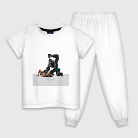 Детская пижама хлопок с принтом Конор МакГрегор Conor McGregor в Белгороде, 100% хлопок |  брюки и футболка прямого кроя, без карманов, на брюках мягкая резинка на поясе и по низу штанин
 | арт. | бои | бокс | единоборства | мма