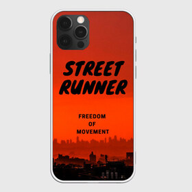 Чехол для iPhone 12 Pro Max с принтом Street runner в Белгороде, Силикон |  | Тематика изображения на принте: run | runner | running | street | бег | город | закат | лёгкая атлетика | рассвет | улица | я бегу
