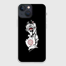 Чехол для iPhone 13 mini с принтом Алукард Хеллсинг в Белгороде,  |  | allucard | alucard | hell | hellsing | helsing | vampir | алукард цепеш | аниме | вампир | граф | демон | дракула | дьявол | дьявола | касулл | князь | лорд | монстр | нежить | носферату | ночной | охотник | тьмы | хелсинг | шакал