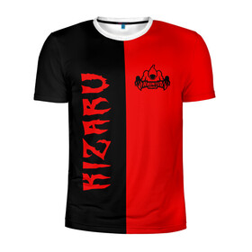 Мужская футболка 3D спортивная с принтом KIZARU в Белгороде, 100% полиэстер с улучшенными характеристиками | приталенный силуэт, круглая горловина, широкие плечи, сужается к линии бедра | family | haunted | kizaru | кизару | фэмили | хаунтед