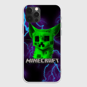 Чехол для iPhone 12 Pro Max с принтом MINECRAFT CREEPER CAT в Белгороде, Силикон |  | Тематика изображения на принте: creeper | game | minecraft | блоки | игра | квадраты | компьютерная | крипер | криппер | майнкрафт | огонь