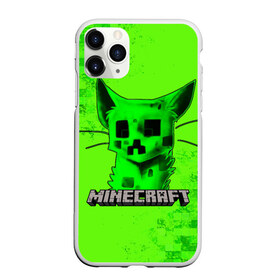 Чехол для iPhone 11 Pro Max матовый с принтом MINECRAFT CREEPER CAT в Белгороде, Силикон |  | Тематика изображения на принте: creeper | game | minecraft | блоки | игра | квадраты | компьютерная | крипер | криппер | майнкрафт | огонь