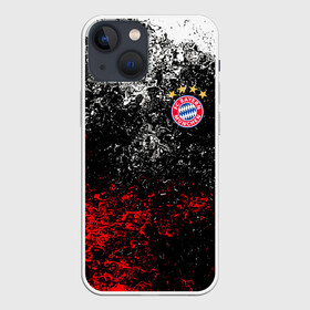 Чехол для iPhone 13 mini с принтом BAYERN MUNCHEN. в Белгороде,  |  | fc | fc bayern munich | football | football club | sport | клуб германии | мюнхен | немецкий футбольный клуб | спорт | уефа | униформа | фирменные цвета | фк | футбол | футбольный клуб | футбольный клуб бавария