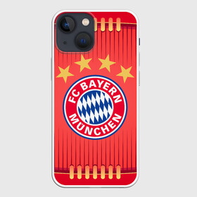 Чехол для iPhone 13 mini с принтом BAYERN MUNCHEN. в Белгороде,  |  | fc | fc bayern munich | football | football club | sport | клуб германии | мюнхен | немецкий футбольный клуб | спорт | уефа | униформа | фирменные цвета | фк | футбол | футбольный клуб | футбольный клуб бавария