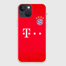 Чехол для iPhone 13 mini с принтом BAYERN MUNCHEN. в Белгороде,  |  | fc | fc bayern munich | football | football club | sport | клуб германии | мюнхен | немецкий футбольный клуб | спорт | уефа | униформа | фирменные цвета | фк | футбол | футбольный клуб | футбольный клуб бавария