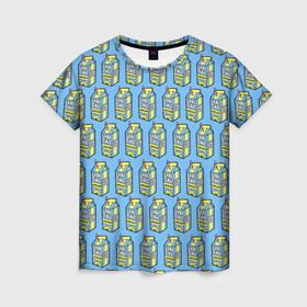 Женская футболка 3D с принтом Lyrical Lemonade Pattern в Белгороде, 100% полиэфир ( синтетическое хлопкоподобное полотно) | прямой крой, круглый вырез горловины, длина до линии бедер | benet | bennett | cole | lemonade | lyrical | беннетт | коул | лемонад | лемонаде | лемонэйд | лимонад | лимонэйд | лирикал | лирикл