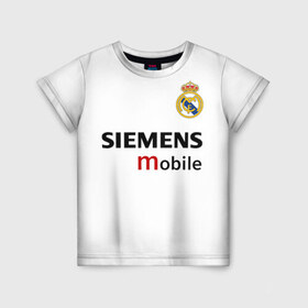 Детская футболка 3D с принтом Рауль Реал Мадрид в Белгороде, 100% гипоаллергенный полиэфир | прямой крой, круглый вырез горловины, длина до линии бедер, чуть спущенное плечо, ткань немного тянется | Тематика изображения на принте: 7 | raul | real madrid | испанский футбольный клуб | ла лига | легенда реала | логотип реала | нападающий | номер 7 | рауль | реал мадрид | сименс мобайл | эмблема реала
